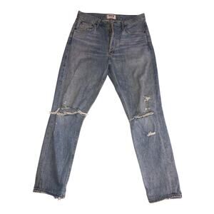 Agolde Jamie High Rise Classic Jeans Size 27 Straight Distressed Shakedown Boho